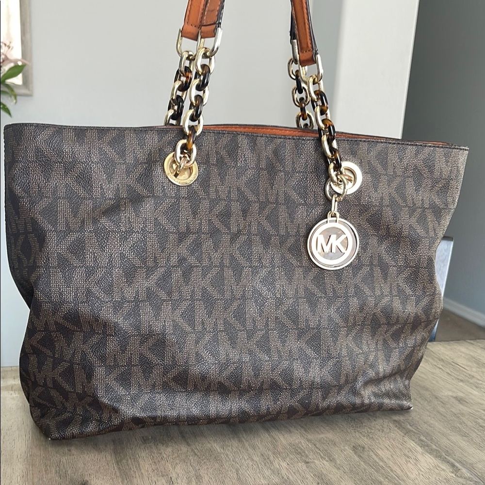 Michael Kors Brown Signature Tote Bag